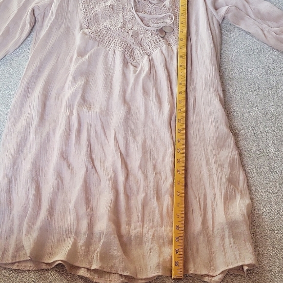 Indigo Rose Boho Crochet Tunic  Dress Size 2X - Picture 9 of 11